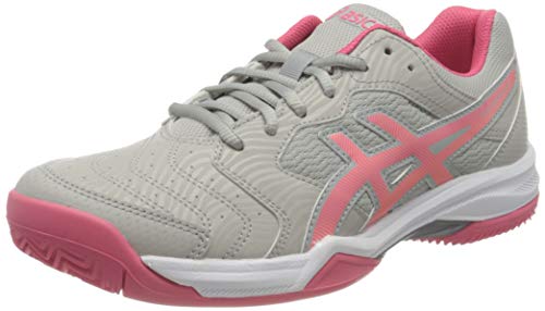 Asics Gel-Dedicate 6 Clay, Tennis Shoe Mujer, Oyster Grey/Pink Cameo, 37.5 EU