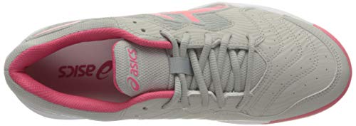Asics Gel-Dedicate 6 Clay, Tennis Shoe Mujer, Oyster Grey/Pink Cameo, 37.5 EU