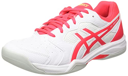 ASICS Gel-Dedicate 6 Indoor, Zapatillas Deportivas Mujer, White/Laser Pink, 39.5 EU