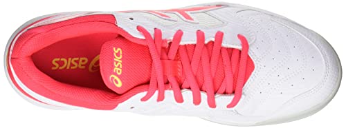 ASICS Gel-Dedicate 6 Indoor, Zapatillas Deportivas Mujer, White/Laser Pink, 39.5 EU