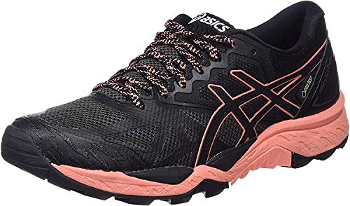 Asics Gel-Fujitrabuco 6 G-TX, Zapatillas de Running para Asfalto Mujer, Multicolor (Black/Begonia Pink/Black 9006), 37.5 EU