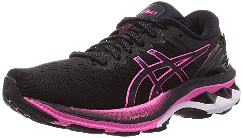 Asics Gel-Kayano 27, Sneaker Mujer, Black/Pink GLO, 37.5 EU