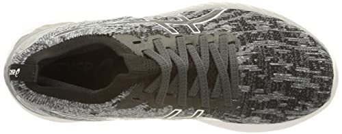 Asics Gel-Nimbus 23 Knit, Road Running Shoe Mujer, Sheet Rock/Black, 40 EU
