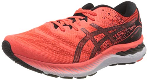 Asics Gel-Nimbus 23 Tokyo, Road Running Shoe Hombre, Sunrise Red/Black, 40.5 EU