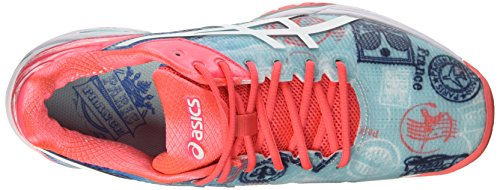 Asics Gel-Solution Speed 3 L.e. Paris, Zapatillas de Deporte Mujer, Multicolor (Diva Blue/White/Dive Pink), 36 EU