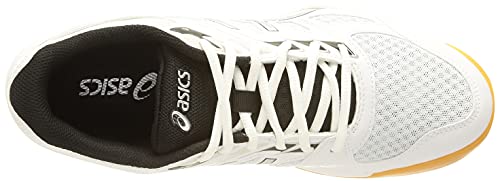 Asics Upcourt 4, Zapatillas de Netball Hombre, White/Pure Silver, 44 EU