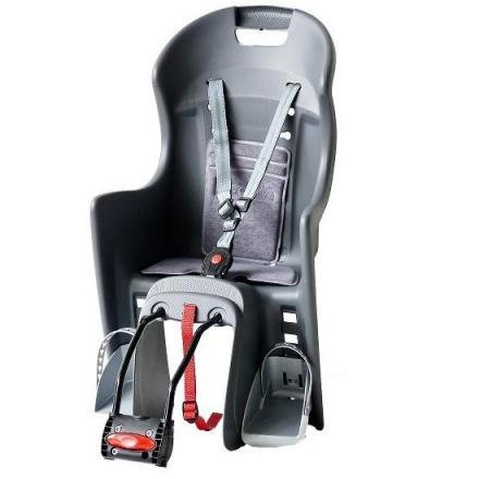 Asiento trasero boodie FF al marco color plata Polisport