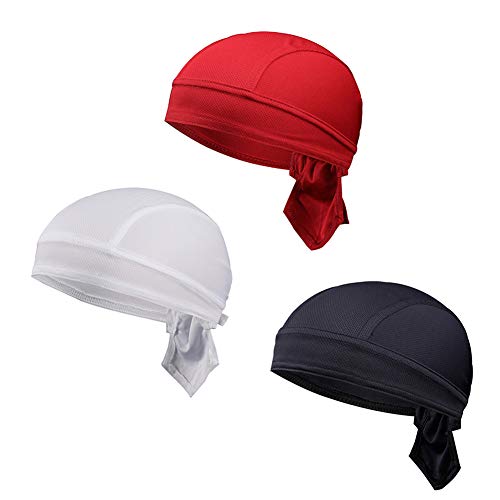 Asudaro - 3 Unidades De Gorro Deportivo Bandana Gorra Para La Cabeza Transpirable Gorro Para Bicicleta Gorro De Protección Uv Cinta Para La Cabeza Pirata Ciclismo Gorro De Ciclismo Gorro De Cuello