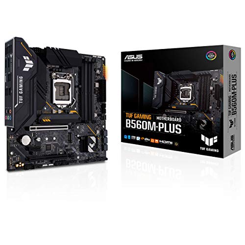 ASUS TUF Gaming B560M-PLUS - Placa Base Micro ATX (Intel B560 LGA 1200 con VRM de 8+1 Fases, PCIe 4.0, M.2 Gen 4, 2.5 GB Ethernet, USB 3.2 Gen 1 Tipo C, Tipo-C Frontal, Thunderbolt 4)