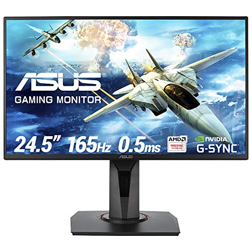 ASUS VG258QR - Monitor gaming Esports de 25" FHD (1920x1080, 0.5 ms, 165 Hz, DP, HDMI, DVI-D, FreeSync) Negro