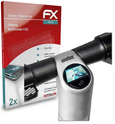 atFoliX Película Protectora Compatible con Segway KickScooter ES2 Protector Película, Ultra Claro y Flexible FX Lámina Protectora de Pantalla (2X)