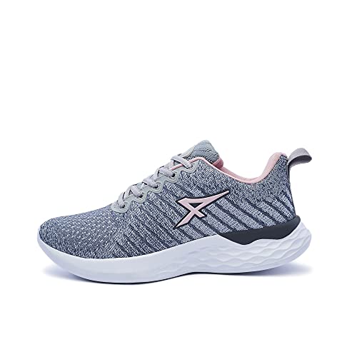 ATHIX Compaction Flexy - Zapatillas de Correr para Mujer, Gris (Gris/Rosa), 37 EU - Zapatillas cómodas y Transpirables