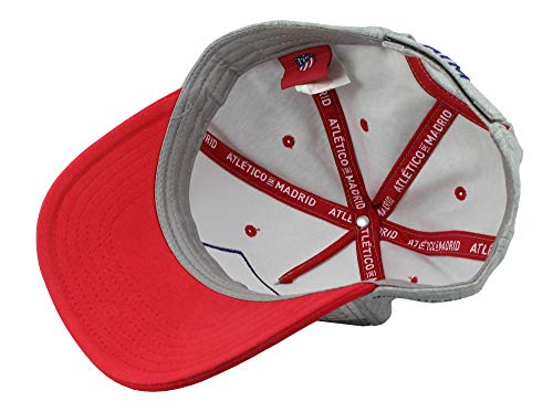 Atlético de Madrid Gorra Infantil Gris, Azul Marino y Rojo Producto Oficial - Nuevo Escudo