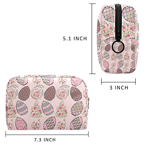 ATOMO Bolsa de cosméticos, bolsa de viaje de moda bolsa de aseo grande organizador para mujeres, chocolate huevos de Pascua patrón vector