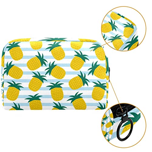 ATOMO Bolsa de cosméticos, bolsa de viaje de moda, organizador grande para mujer, Summer_Pineapple_Vector_Background