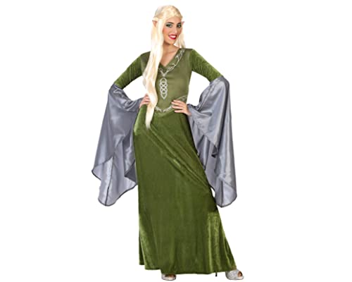 Atosa Disfraz Duende Mujer Adulto Elfo Verde XL