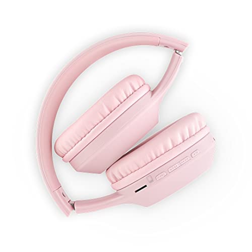 Auricular Diadema Way 2 de Vieta Pro, con Bluetooth 5.0, entrada Aux-in, micrófono incluido, Radio Fm, Micro SD y batería de hasta 40 horas. Color Rosa.