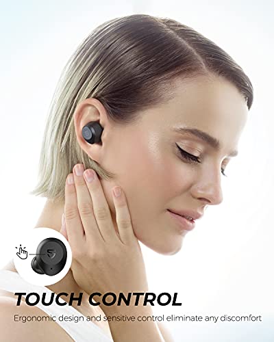 Auriculares Inalámbricos SoundPEATS T2 Híbridos con Cancelación Activa de Ruido, Auriculares ANC con Modo de Transparencia, Auriculares Internos Bluetooth 5.1, 30 Horas de Reproducción, Sonido Estéreo