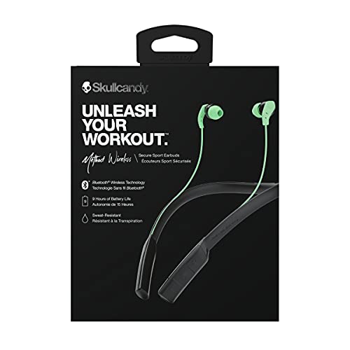 Auriculares internos deportivos con micrófono Skullcandy Method Wireless, NEGRO/VERDE