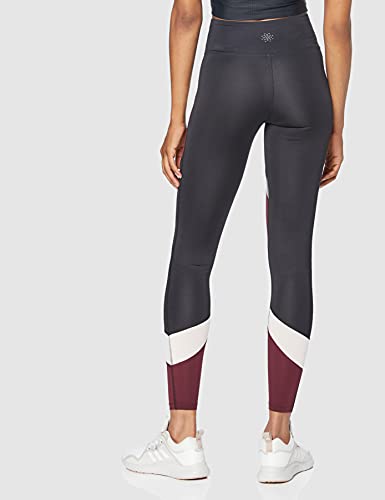 Aurique Leggings deportivos para Mujer, Negro (Black/Port Royale/Blush), XL