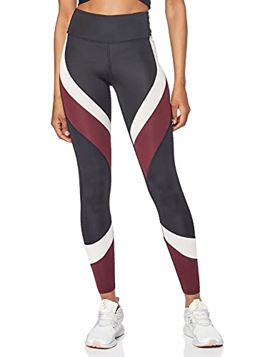 Aurique Leggings deportivos para Mujer, Negro (Black/Port Royale/Blush), XL