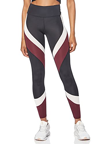 Aurique Leggings deportivos para Mujer, Negro (Black/Port Royale/Blush), XL