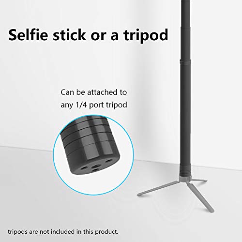 AuyKoo 3M/118" Super Largo Carbon Fiber Palo Selfie Monopie para GoPro Hero 10 9 8 7 6 5 4 Black,SJCAM,Sony,Insta360,DJI OSMO,Xiaomi Yi,AKASO,SARGO, Mano Extensible Handheld Selfie Stick Pole Sesión
