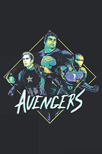 Avengers Endgame Retro Trio Graphic: Notebook Planner - 6x9 inch Daily Planner Journal, To Do List Notebook, Daily Organizer, 114 Pages