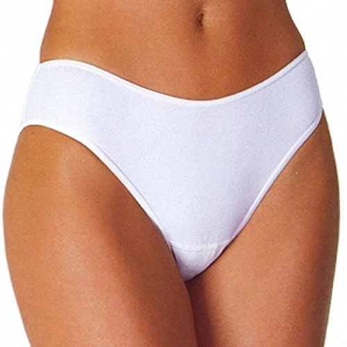 AVET 3390 - braga bikini basica la prenda se ajusta a la perfección al contorno de tu cuerpo. (M, BLANCO)