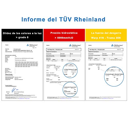 AWNIC Fundas Sillas de Comedor Fundas para sillas Apiladas Jardín Impermeable Exterior Patio Terraza 420D Poliéster Resistencia al desgarro Alemania TÜV Rheinland Certificado 68x68x110cm