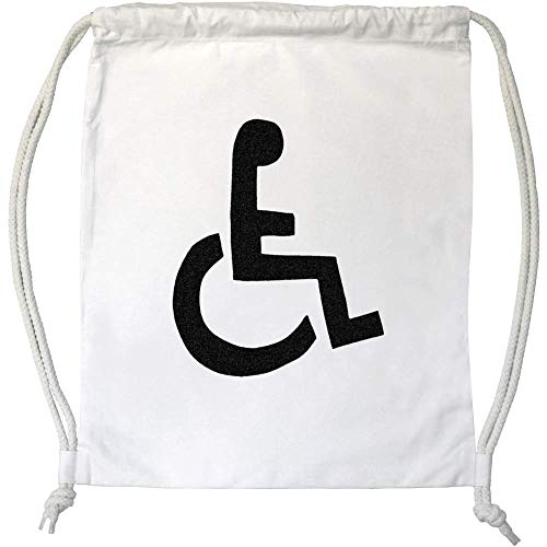 Azeeda 'Símbolo de Silla de Ruedas' Cordón/Bolsa de Gimnasio (DB00005907)