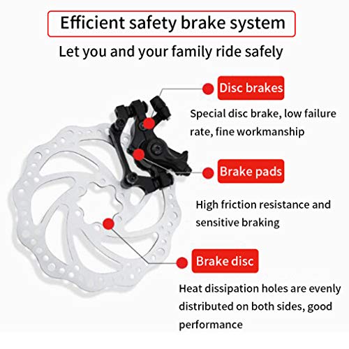 B-D Bicicletas Plegables Estudiante Unisex Bicicleta de Montaña Plegable, Marco de Acero de Alto Carbono, 21 Velocidades, Absorción de Impacto, Sistema de Frenos de Seguridad,Amarillo,26inch