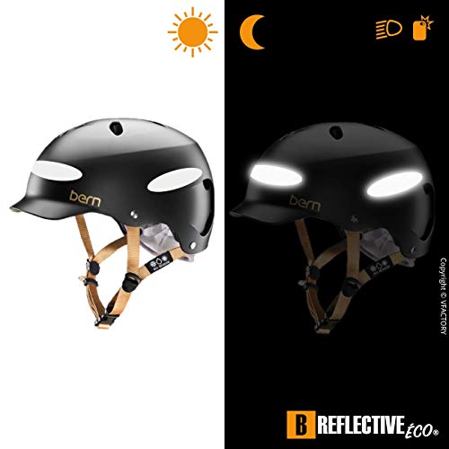 B REFLECTIVE Éco Oval, Kit de 4 Pegatinas Retro Reflectantes, Seguridad y Alta Visibilidad Nocturna, Adhesivo para Casco de Moto/Motocicleta/Bicicleta/Cochecito/Juguetes, 8,5 x 2,7 cm, Blanco