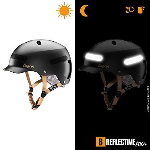 B REFLECTIVE Éco Standard™, (Paquete de 2) Kit de 4 Pegatinas Retro Reflectantes, Seguridad y Alta Visibilidad, 8,5 x 2,3 cm, Negro