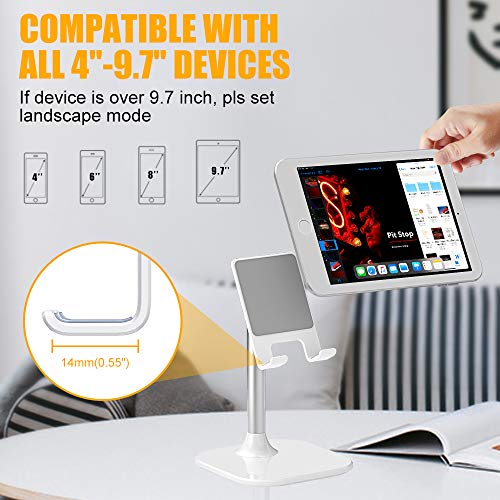 Babacom Soporte Tablet, Portátil Soporte Movil Mesa, Ajustable Soporte Pad para Teletrabajo o Transmisión en Vivo, Compatible con iPad Pro 9.7, Phone, Samsung y Otros 4-10” Dispositivos