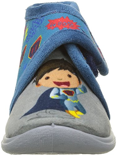 Babybotte Manitou - Zapatillas para niño, Azul (Azul 724 Azul Gris Super Héroes), 26 EU