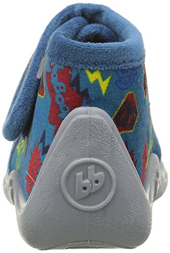 Babybotte Manitou - Zapatillas para niño, Azul (Azul 724 Azul Gris Super Héroes), 26 EU