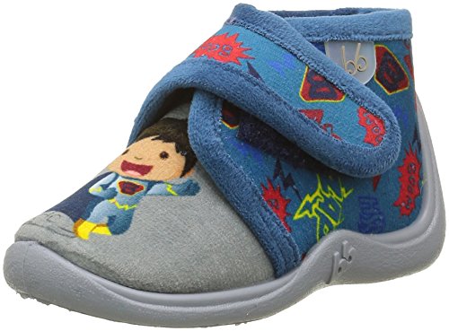 Babybotte Manitou - Zapatillas para niño, Azul (Azul 724 Azul Gris Super Héroes), 26 EU
