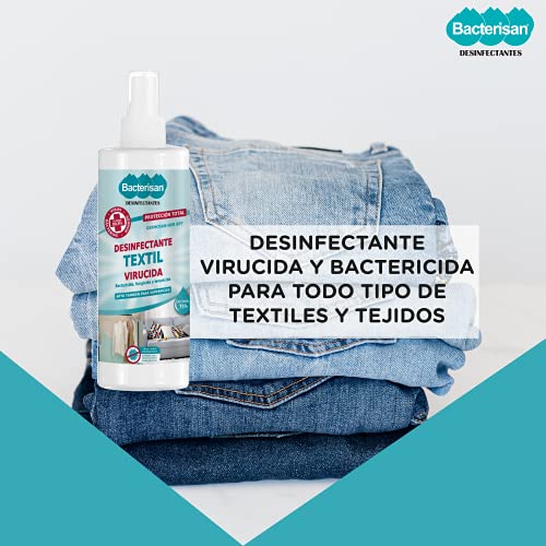 BACTERISAN Desinfectante De Textiles Y Tejidos Ml |formato Spray Rápida Evaporación | Desinfecta Al Instante Cualquier Prensa O Textil | Con Alcohol 75% Ml, 500 ml