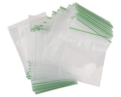 Baggys - Bolsas de goma (1000 unidades, 30 x 30 mm, de plástico pequeño, resistente, con cierre de cremallera, cierre de cremallera)