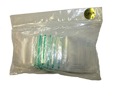Baggys - Bolsas de goma (1000 unidades, 30 x 30 mm, de plástico pequeño, resistente, con cierre de cremallera, cierre de cremallera)