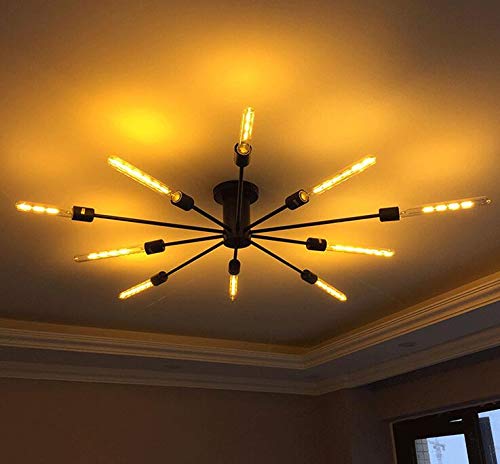 BAISHICHENG 2 Paquetes T30 Bombilla LED Tubular E27,Edison Retro Vintage Bombillas Decorativas 4W(Reemplazo de Bombilla Halógena de 40W)Bombillas LED de Filamento T30 Blanco Cálido 2700K (225 mm)