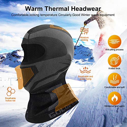 Balaclava a Prueba de Viento Máscara de Invierno, Pasamontañas Gorro Balaclava Máscara Bufanda Prueba de Viento Elásticos en Tejido para Deportivas al Aire Libre, Snowboard, esquí, Ciclismo