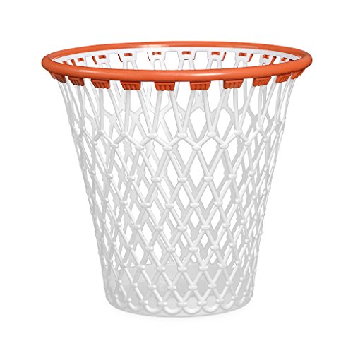 Balvi - Basket Papelera. con diseño Divertido de Canasta de Baloncesto. Color Blanco. Fabricado en pl