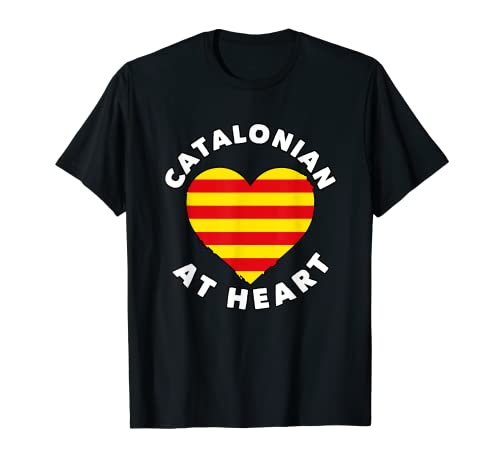 Bandera Catalunya Orgullo Catalán Catalonian At Heart Camiseta