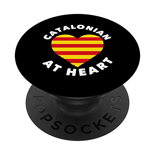 Bandera Catalunya Orgullo Catalán Catalonian At Heart PopSockets PopGrip Intercambiable