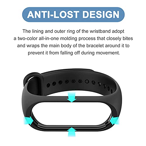 BANGTING 20 Piezas Recambio Correa Compatible con Pulseras Xiaomi Mi Band 4 / Xiaomi Mi Band 3, Correas para Fundas Mi Fit 4 Funda Miband3 Pulsera Banda Reemplazo (20 Colores)