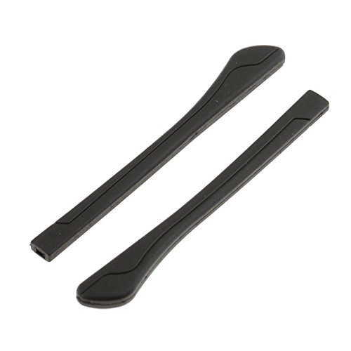 Baoblaze 10pcs Patillas para Gafas Antideslizantes Titular Protectora para Anteojos Ganchos de Oreja - Negro