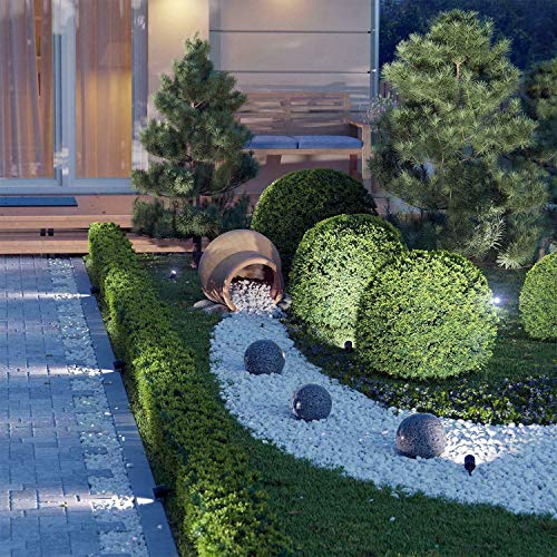 BarcelonaLED Pack 2 Focos Proyectores LED con Estaca Exterior para Jardín, Terraza, Patio, Césped Impermeables IP65 3W 220V Blanco Neutro 4000ºk con Dos Cristales Tintados con Enchufe y Pincho