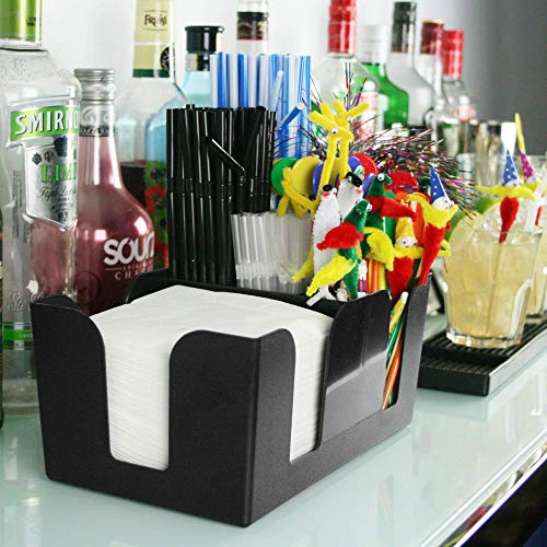 bar@drinkstuff Organizador de Bar, Negro, 25,5 x 16,2 x 11,4 cm